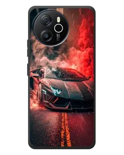 Чехол для Blackview Shark 8 с картинкой «Lamborghini красный дым»