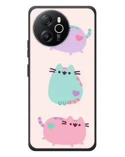 Чехол для Blackview Shark 8 с картинкой «Pusheen трио»