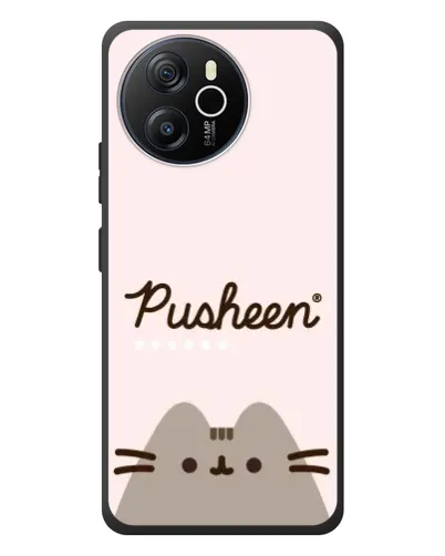 Чехол для Blackview Shark 8 с картинкой «Pusheen логотип»