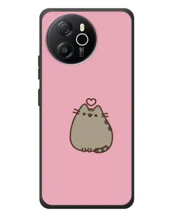 Чехол для Blackview Shark 8 с картинкой «Pusheen сердце»