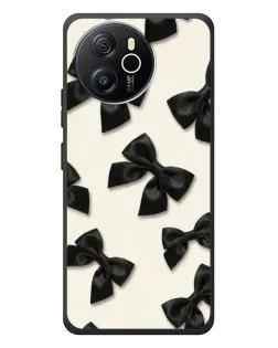Чехол для Blackview Shark 8 с картинкой «Черные бантики»