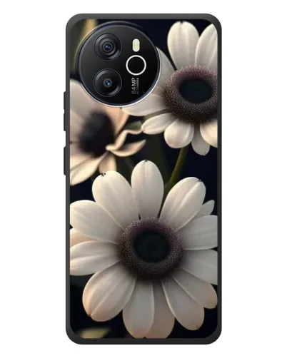 Чехол для Blackview Shark 8 с картинкой «Белые маргаритки макро»