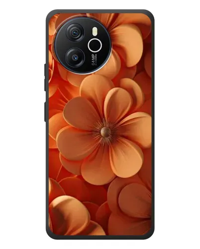 Чехол для Blackview Shark 8 с картинкой «Оранжевый макро цветок»