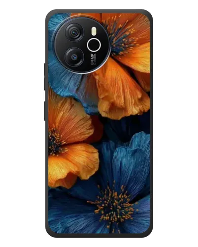 Чехол для Blackview Shark 8 с картинкой «Яркая сине-оранжевая флора» Чехол для Blackview Shark 8 с картинкой «Яркая сине-оранжевая флора»