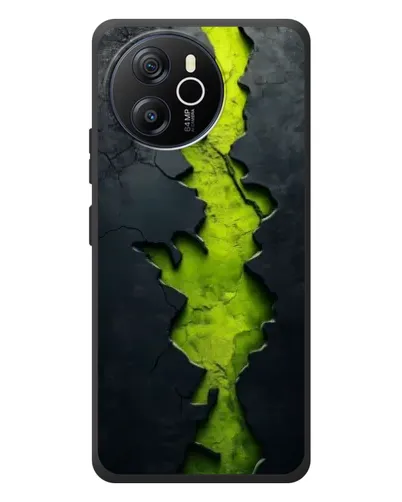 Чехол для Blackview Shark 8 с картинкой «Салатовый разлом скалы»