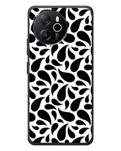 Чехол для Blackview Shark 8 с картинкой «Контрастные черные капли»