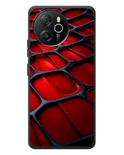 Чехол для Blackview Shark 8 с картинкой «Красная глянцевая сетка»