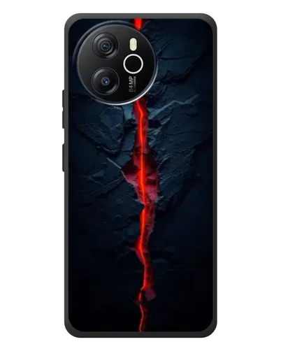 Чехол для Blackview Shark 8 с картинкой «Kрасная лавовая трещина»