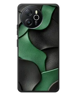 Чехол для Blackview Shark 8 с картинкой «Зеленые кожаные волны»