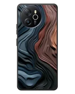 Чехол для Blackview Shark 8 с картинкой «Цветные волны каньона»