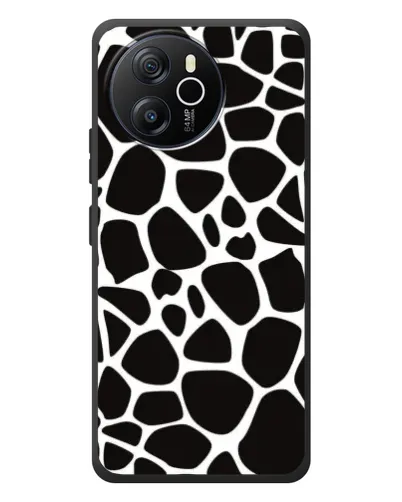 Чехол для Blackview Shark 8 с картинкой «Черно-белый жираф»