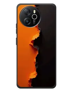 Чехол для Blackview Shark 8 с картинкой «Оранжевый разлом»