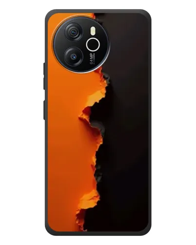 Чехол для Blackview Shark 8 с картинкой «Оранжевый разлом»