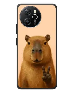 Чехол для Blackview Shark 8 с картинкой «Капибара виктория»