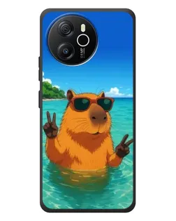 Чехол для Blackview Shark 8 с картинкой «Морская капибара»