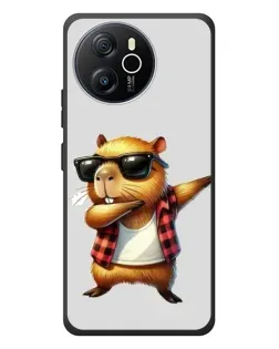 Чехол для Blackview Shark 8 с картинкой «Капибара рэпер даб»