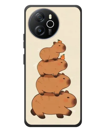 Чехол для Blackview Shark 8 с картинкой «Башня из капибар»