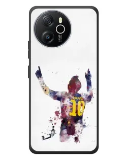 Чехол для Blackview Shark 8 с картинкой «Акварельный Месси Барселона»