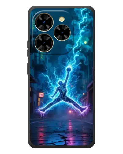 Чехол для Blackview Shark 9 с картинкой «Jordan Gold Jumpman»