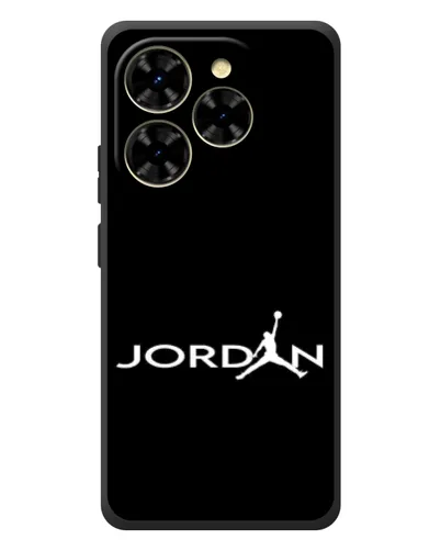 Чехол для Blackview Shark 9 с картинкой «Jordan White Logo»