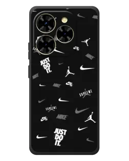Чехол для Blackview Shark 9 с картинкой «Nike Black Pattern»