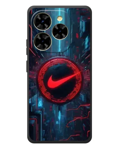 Чехол для Blackview Shark 9 с картинкой «Техногенный стиль Nike»