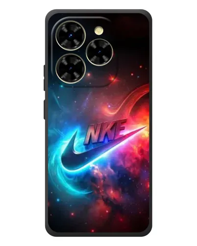 Чехол для Blackview Shark 9 с картинкой «Огненный логотип Nike»