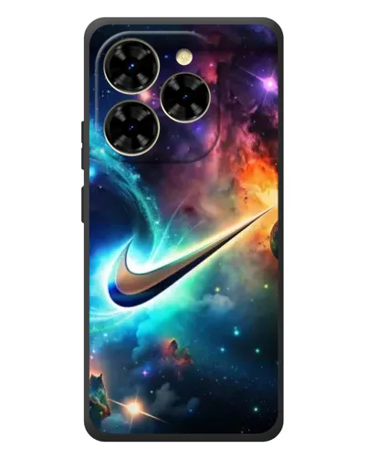 Чехол для Blackview Shark 9 с картинкой «Космический Nike Swoosh»