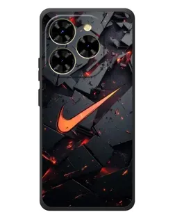 Чехол для Blackview Shark 9 с картинкой «Nike — эффект разломов»