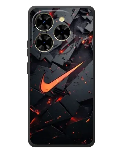 Чехол для Blackview Shark 9 с картинкой «Nike — эффект разломов»