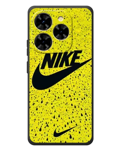 Чехол для Blackview Shark 9 с картинкой «Желтый текстурный Nike»
