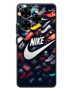 Чехол для Blackview Shark 9 с картинкой «Коллекция кроссовок Nike»