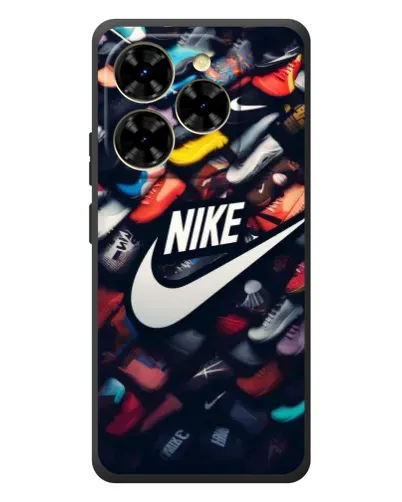 Чехол для Blackview Shark 9 с картинкой «Коллекция кроссовок Nike»