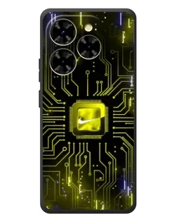 Чехол для Blackview Shark 9 с картинкой «Nike — золотая искра»