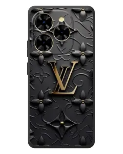 Чехол для Blackview Shark 9 с картинкой «Кожаная текстура LV»
