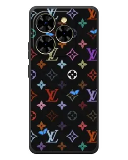 Чехол для Blackview Shark 9 с картинкой «Цветная монограмма LV»