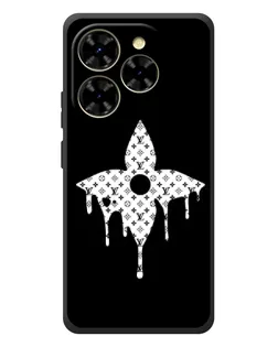 Чехол для Blackview Shark 9 с картинкой «Цветочная монограмма»