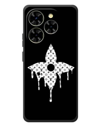 Чехол для Blackview Shark 9 с картинкой «Цветочная монограмма»