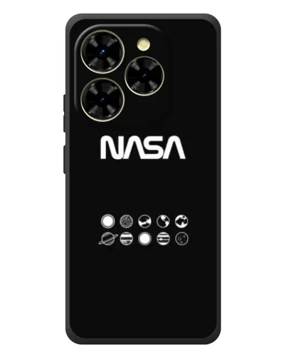 Чехол для Blackview Shark 9 с картинкой «NASA — технический принт»