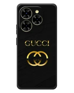 Чехол для Blackview Shark 9 с картинкой «Золотой логотип Gucci»