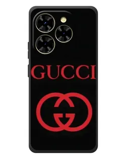 Чехол для Blackview Shark 9 с картинкой «Gucci — красный логотип»