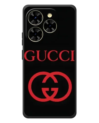 Чехол для Blackview Shark 9 с картинкой «Gucci — красный логотип»