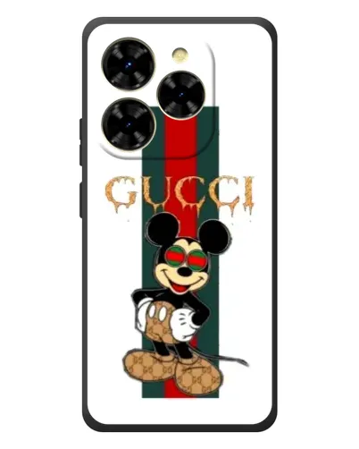 Чехол для Blackview Shark 9 с картинкой «Микки Маус Gucci — полосы»