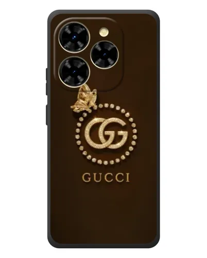 Чехол для Blackview Shark 9 с картинкой «Gucci — золотая бабочка»