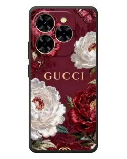 Чохол для Blackview Shark 9 з картинкою «Gucci — бордові троянди»