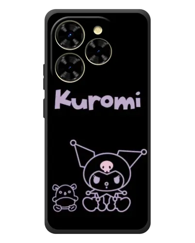 Чехол для Blackview Shark 9 с картинкой «Kuromi — черный минимализм»
