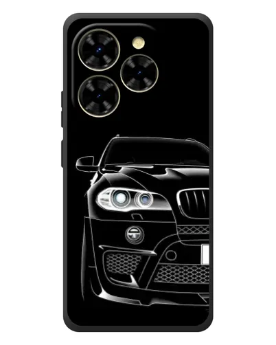 Чехол для Blackview Shark 9 с картинкой «Темный силуэт BMW»