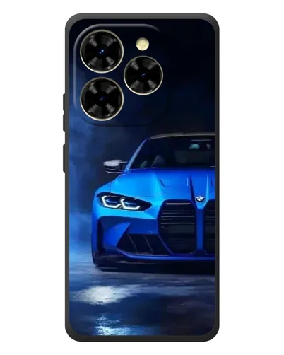 Чехол для Blackview Shark 9 с картинкой «Голубая BMW M4»