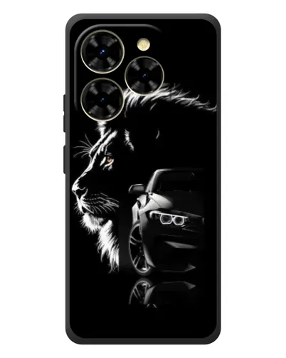Чехол для Blackview Shark 9 с картинкой «BMW и лев»