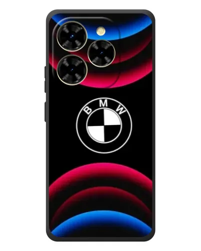 Чехол для Blackview Shark 9 с картинкой «Логотип BMW и неоновые дуги»